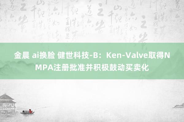 金晨 ai换脸 健世科技-B：Ken-Valve取得NMPA注册批准并积极鼓动买卖化