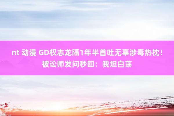 nt 动漫 GD权志龙隔1年半首吐无辜涉毒热枕！　被讼师发问秒回：我坦白荡